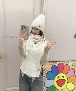 GucciGUCCI Classic Set Hat, Scarf, Cashmere Rabbit Velvet Quality Warm and Super Comfortable4ri1bzr1