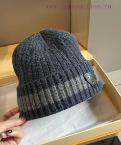 Lv wool knitted hat, men's woolen hat, high-end quality2tmz1sit