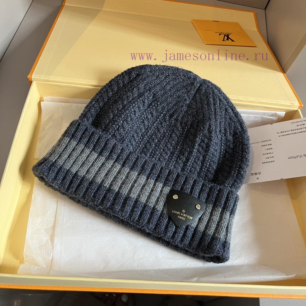 Lv wool knitted hat, men's woolen hat, high-end quality2tmz1sit - Image 5