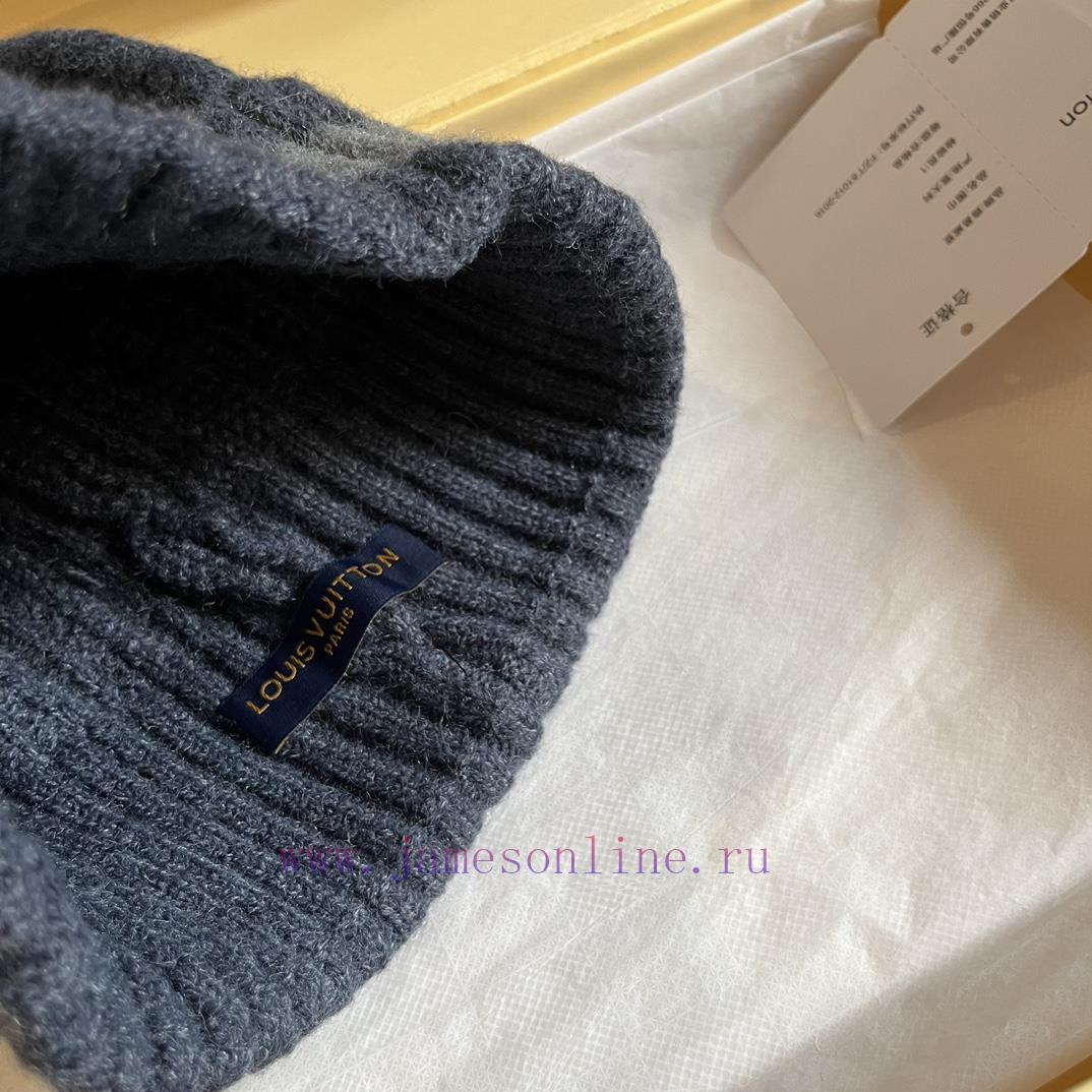 Lv wool knitted hat, men's woolen hat, high-end quality2tmz1sit - Image 8