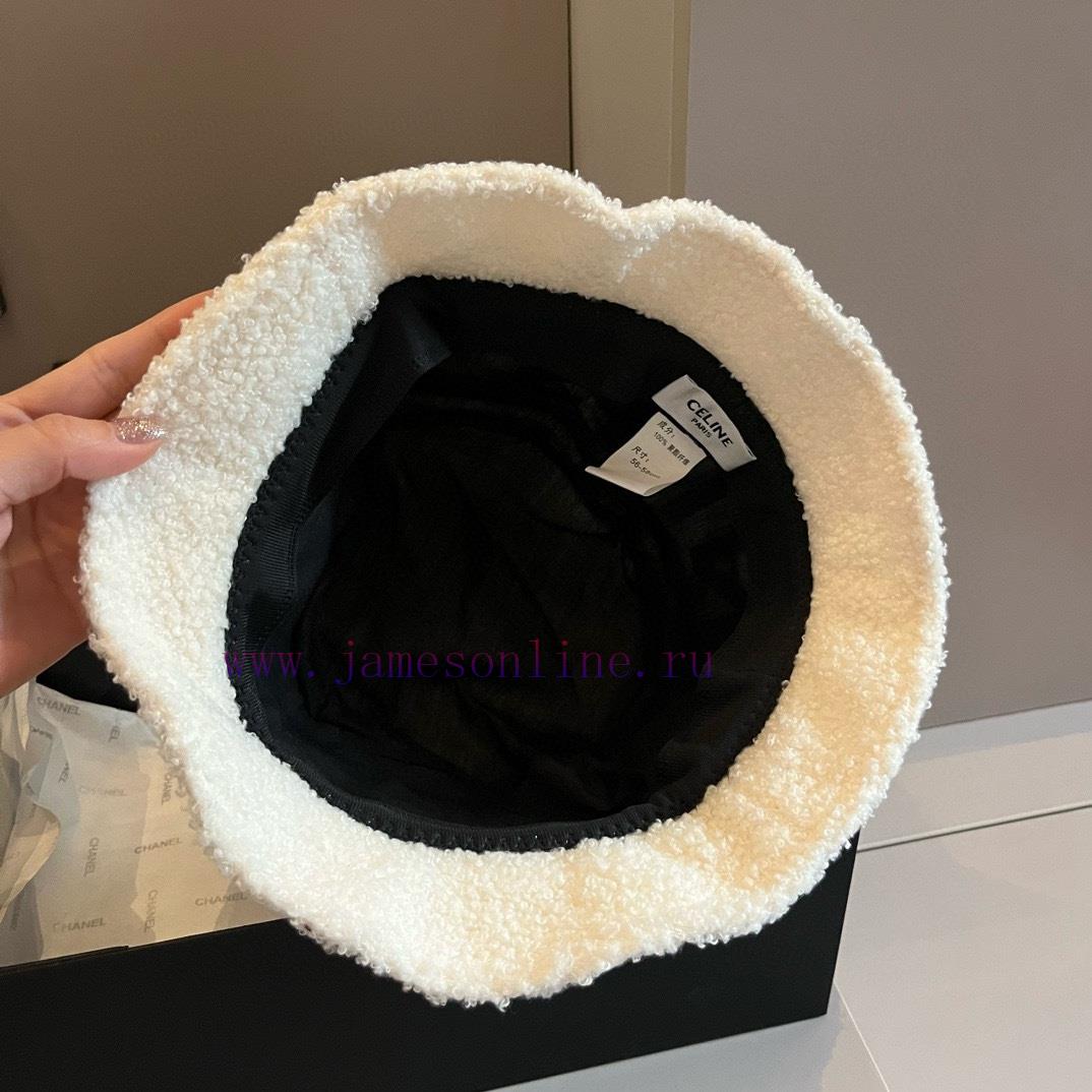 Celine lamb wool fisherman hat, head circumference 57cmgnol0k01 - Image 8