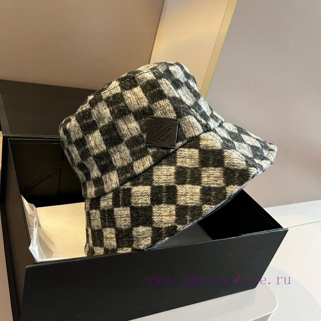 Lv Louis Vuitton checkerboard fisherman hat, head circumference 57cmw0al54da - Image 6
