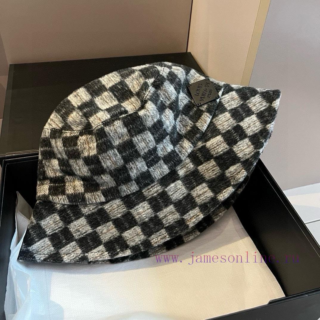 Lv Louis Vuitton checkerboard fisherman hat, head circumference 57cmw0al54da - Image 7