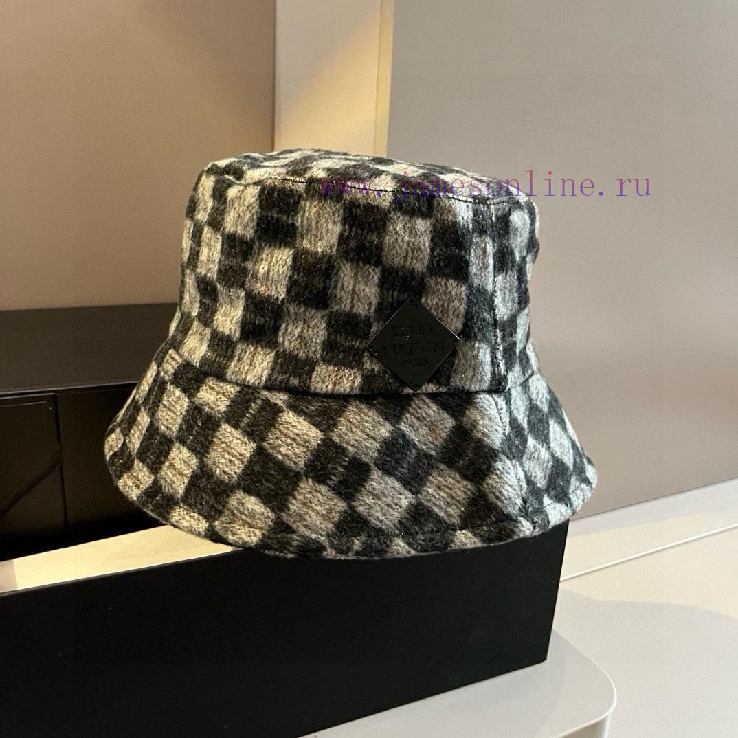 Lv Louis Vuitton checkerboard fisherman hat, head circumference 57cmw0al54da - Image 8