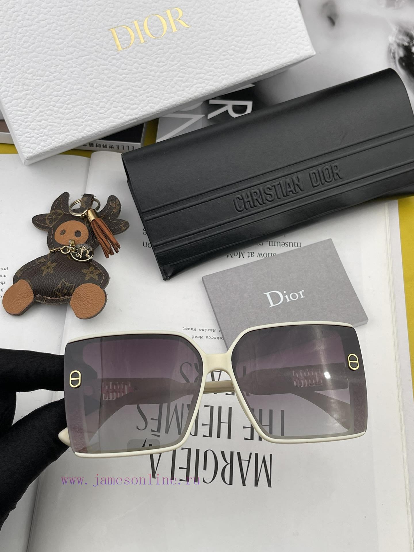 DIOR - Dior Spring New Trendy Popular Fashion Box Polarized Sunglasses High Quality Wear Coma6c7w492 - Image 5