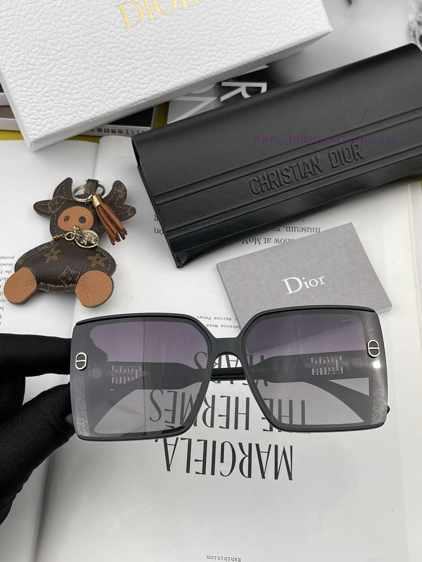 DIOR - Dior Spring New Trendy Popular Fashion Box Polarized Sunglasses High Quality Wear Coma6c7w492 - Image 8