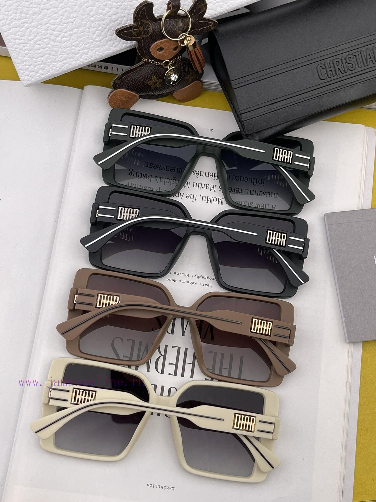 DIOR - Dior Spring New Trendy Popular Fashion Box Polarized Sunglasses High Quality Wear Coma6c7w492 - Image 9
