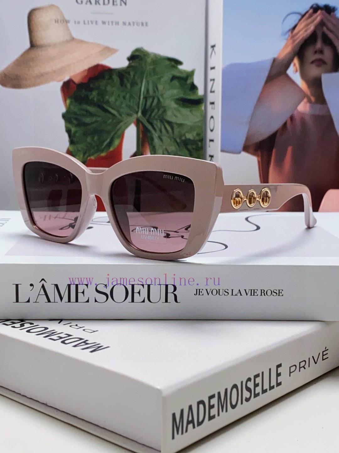 MiuMiu Miu 2024 New European and American New Fashion Sunscreen Cat Eyes Women's Sunglasses yg23juqj
