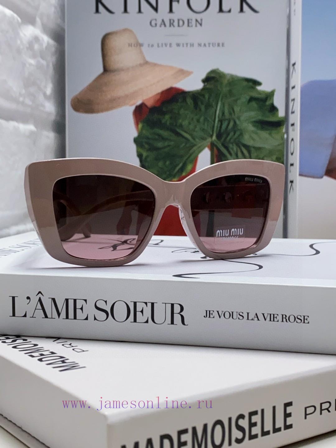 MiuMiu Miu 2024 New European and American New Fashion Sunscreen Cat Eyes Women's Sunglasses yg23juqj - Image 3