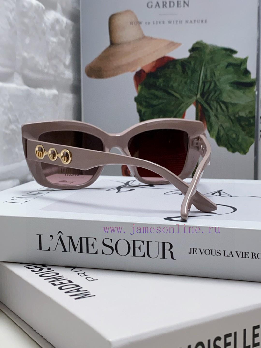 MiuMiu Miu 2024 New European and American New Fashion Sunscreen Cat Eyes Women's Sunglasses yg23juqj - Image 4