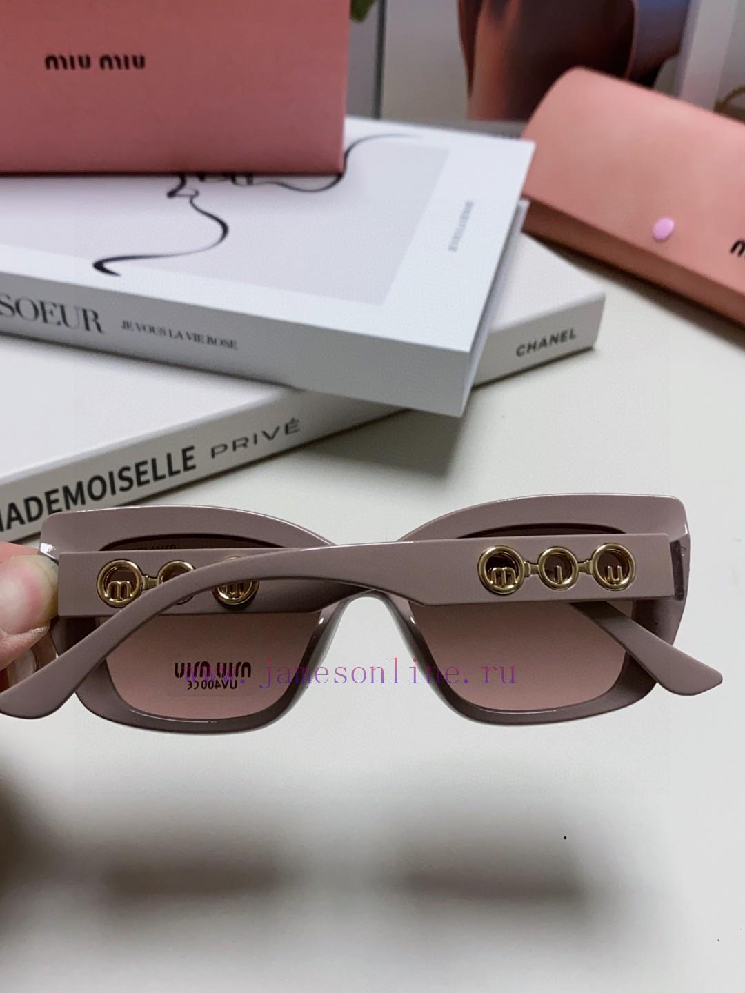 MiuMiu Miu 2024 New European and American New Fashion Sunscreen Cat Eyes Women's Sunglasses yg23juqj - Image 6