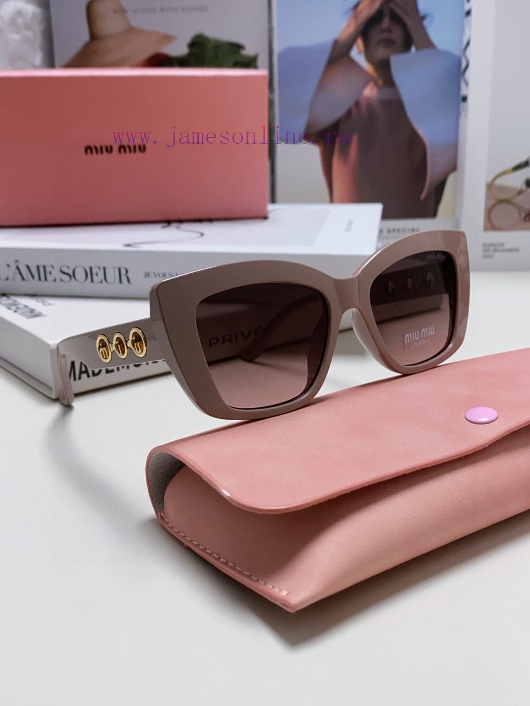 MiuMiu Miu 2024 New European and American New Fashion Sunscreen Cat Eyes Women's Sunglasses yg23juqj - Image 9