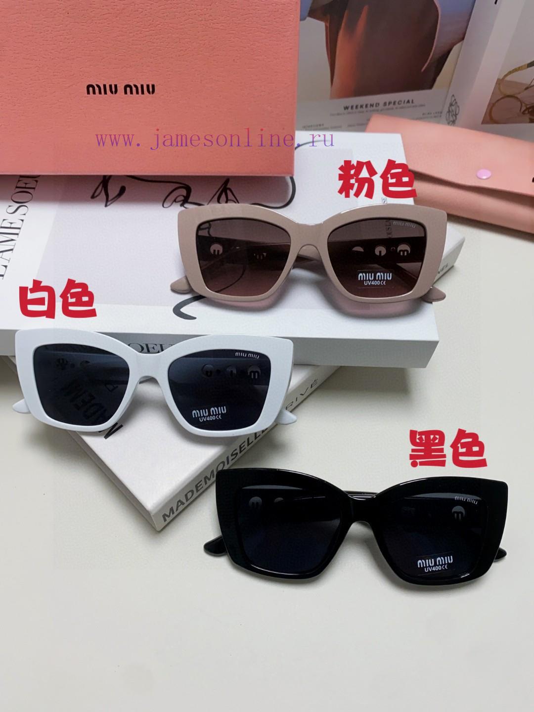 MiuMiu Miu 2024 New European and American New Fashion Sunscreen Cat Eyes Women's Sunglasses yg23juqj - Image 11
