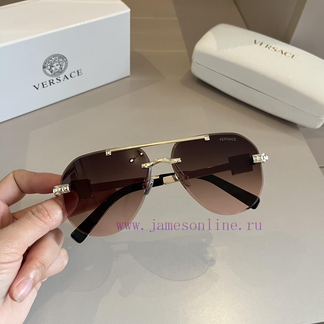 Versace European and American style fashionable sunglasses, men's polarizing glasses, and meo2x9h1jk - Image 5