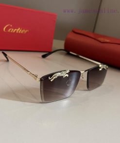Cartier's precious sunglasses are made of metal material, PC frame, and have ten frameless lnulbkljg