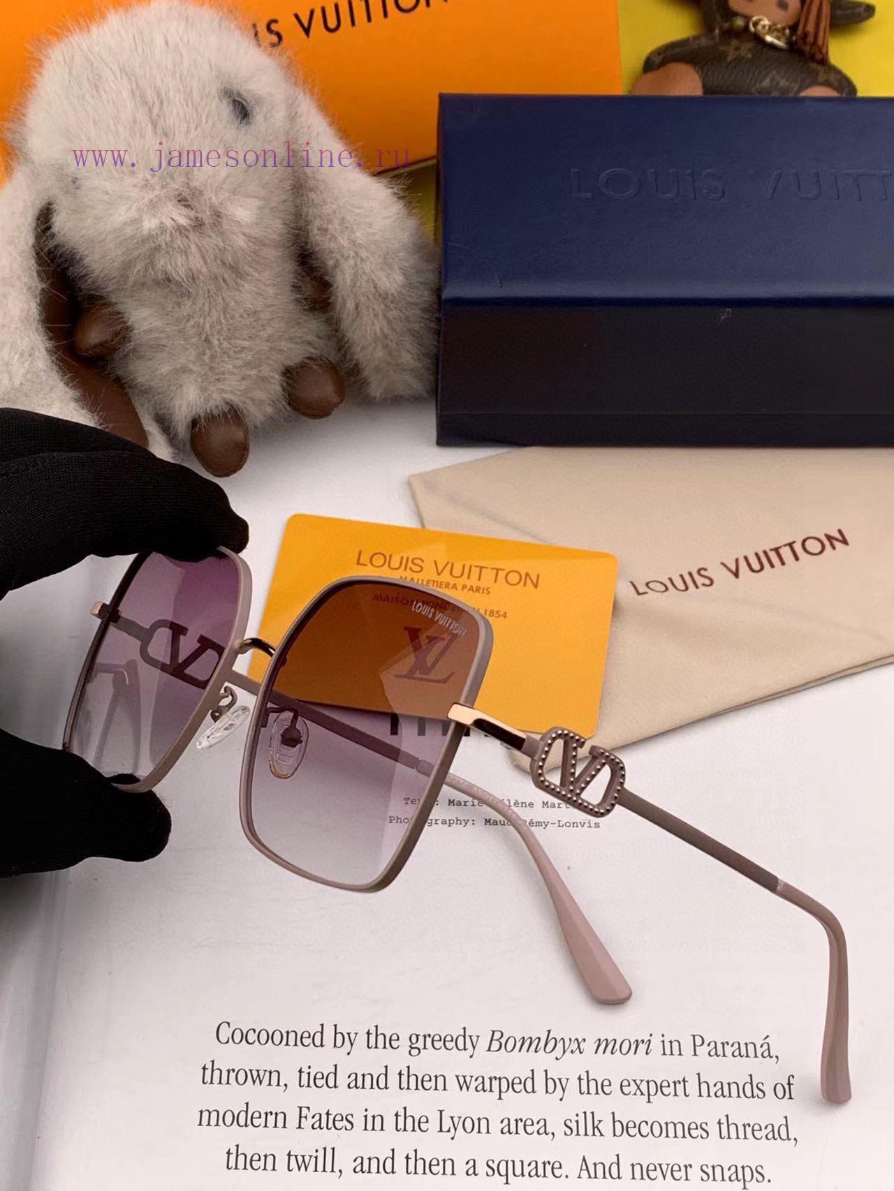 Polarized series LV large frame sunglasses with classic box design, not picky about face shacutdhdfd - Image 9