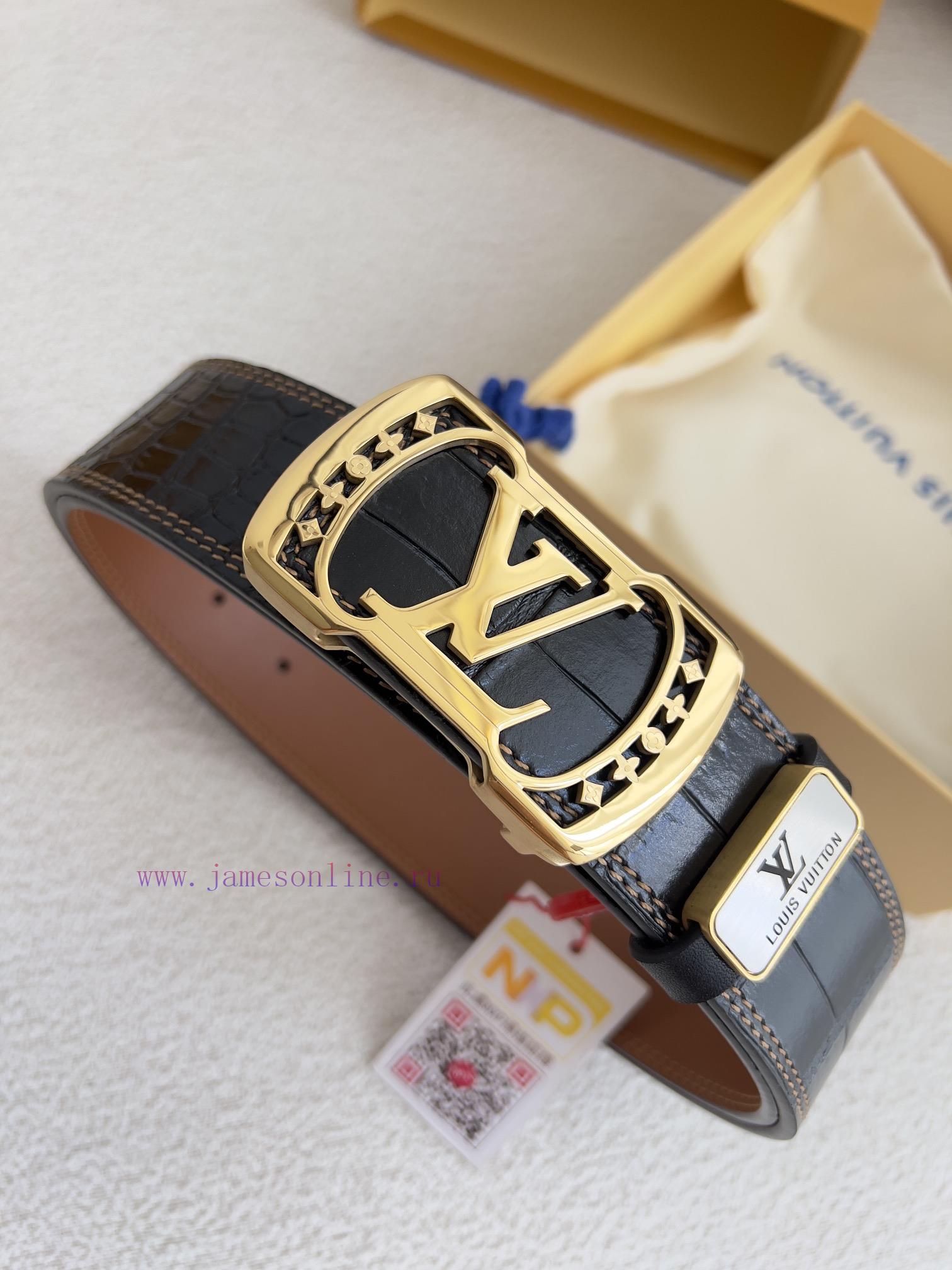 LV... Louis Vuitton Belt and BeltsBuckle, classic pure steel material face letter buckle, to pssnm9lf - Image 3