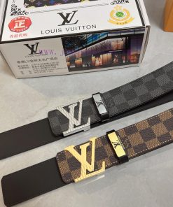 LV... Louis VuittonMaterial: Leather Belt with 100% Head Layer. The leather belt is guarante qdvi4rv9