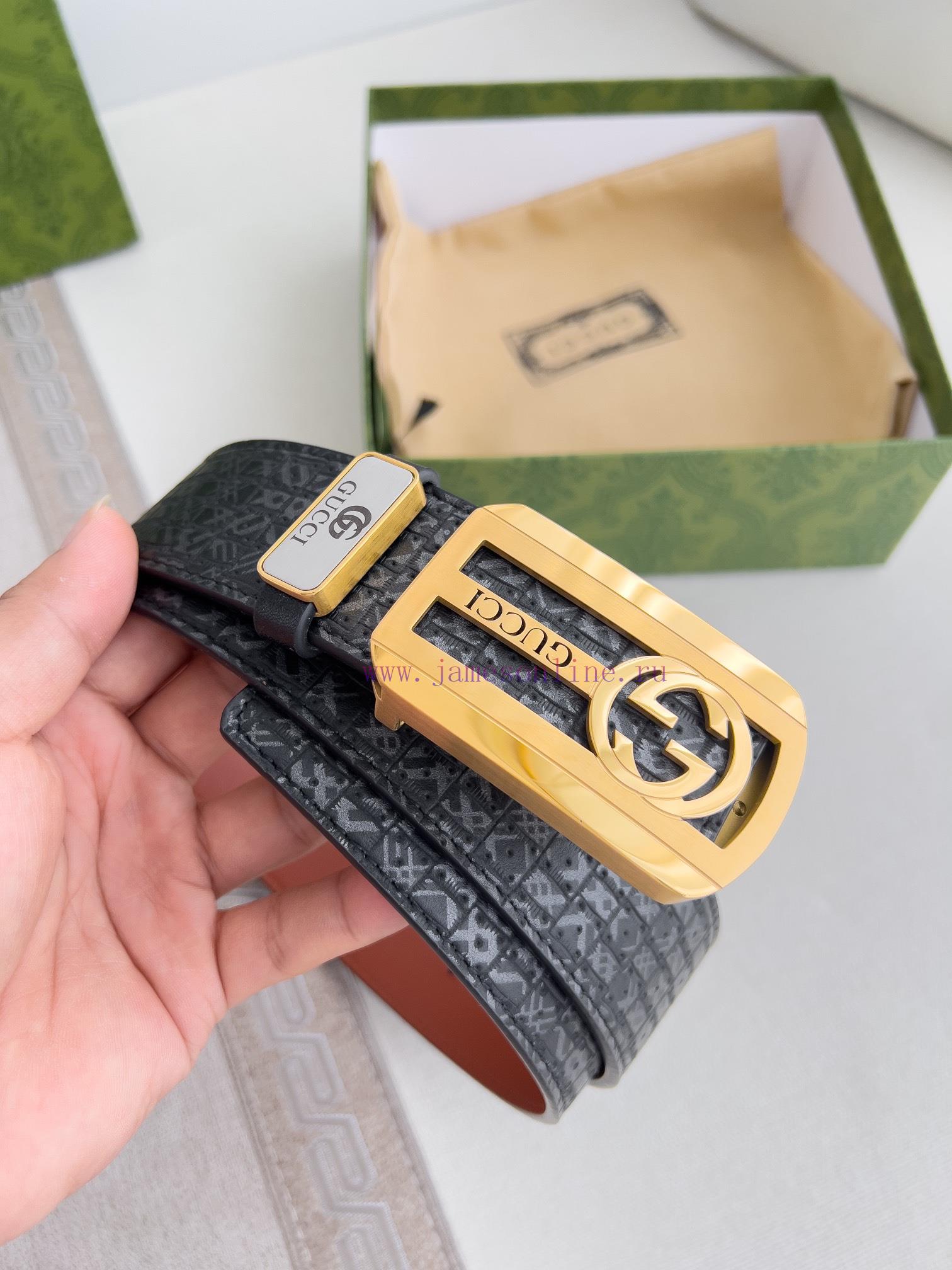 Gucci Gucci Belt ️ BeltHanging buckle, pure steel material buckle head, top layer cowhide, p 0wkn6kmb - Image 3