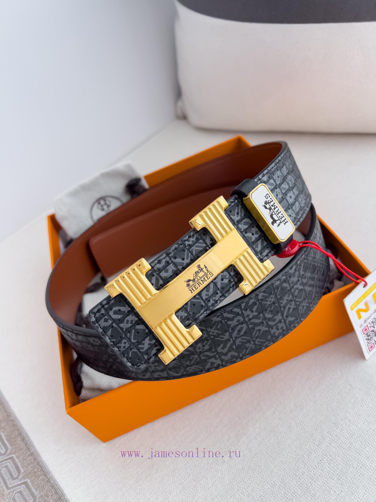 Hermes Hermes waist beltHanging buckle, classic pure steel material buckle head, double-side jsczcvha