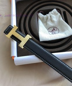 Hermes Women's 2.4cm Stainless Steel Four Corner Metal Buckle with Cross Pattern on the Head uabmy56u