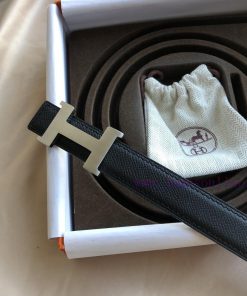 Hermes Women's 2.4cm Stainless Steel Four Corner Metal Buckle with Cross Pattern on the Head tnlkvt69