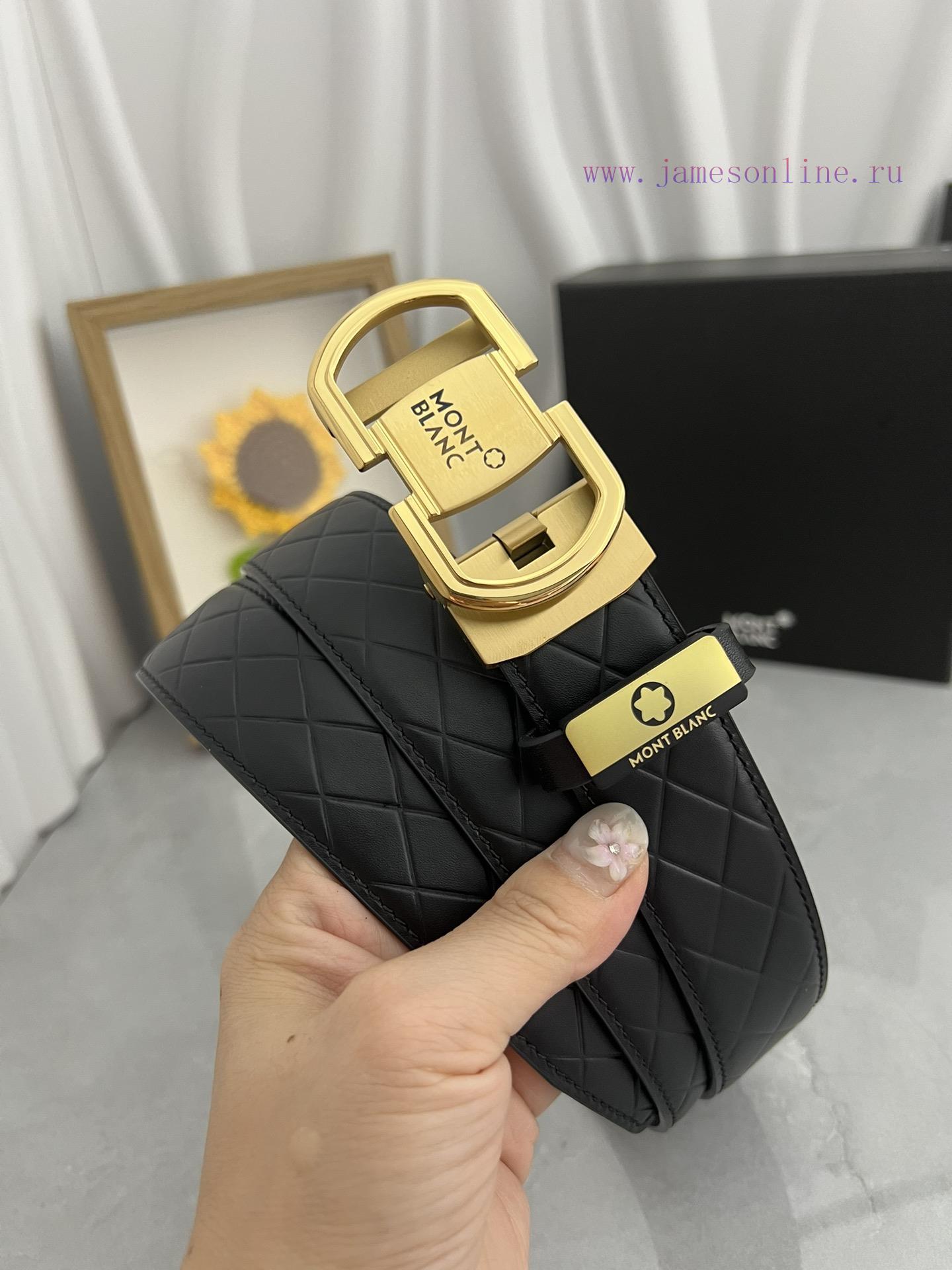 Montblanc Automatic BeltMaterial: Leather Belt with 100% Head Layer. The leather belt is gua 6u2h2cka - Image 4