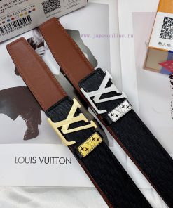 Belt LV Louis Vuitton's top tier replicaThe waistband is made of 100% cowhide, ensuring genu 9359m0de