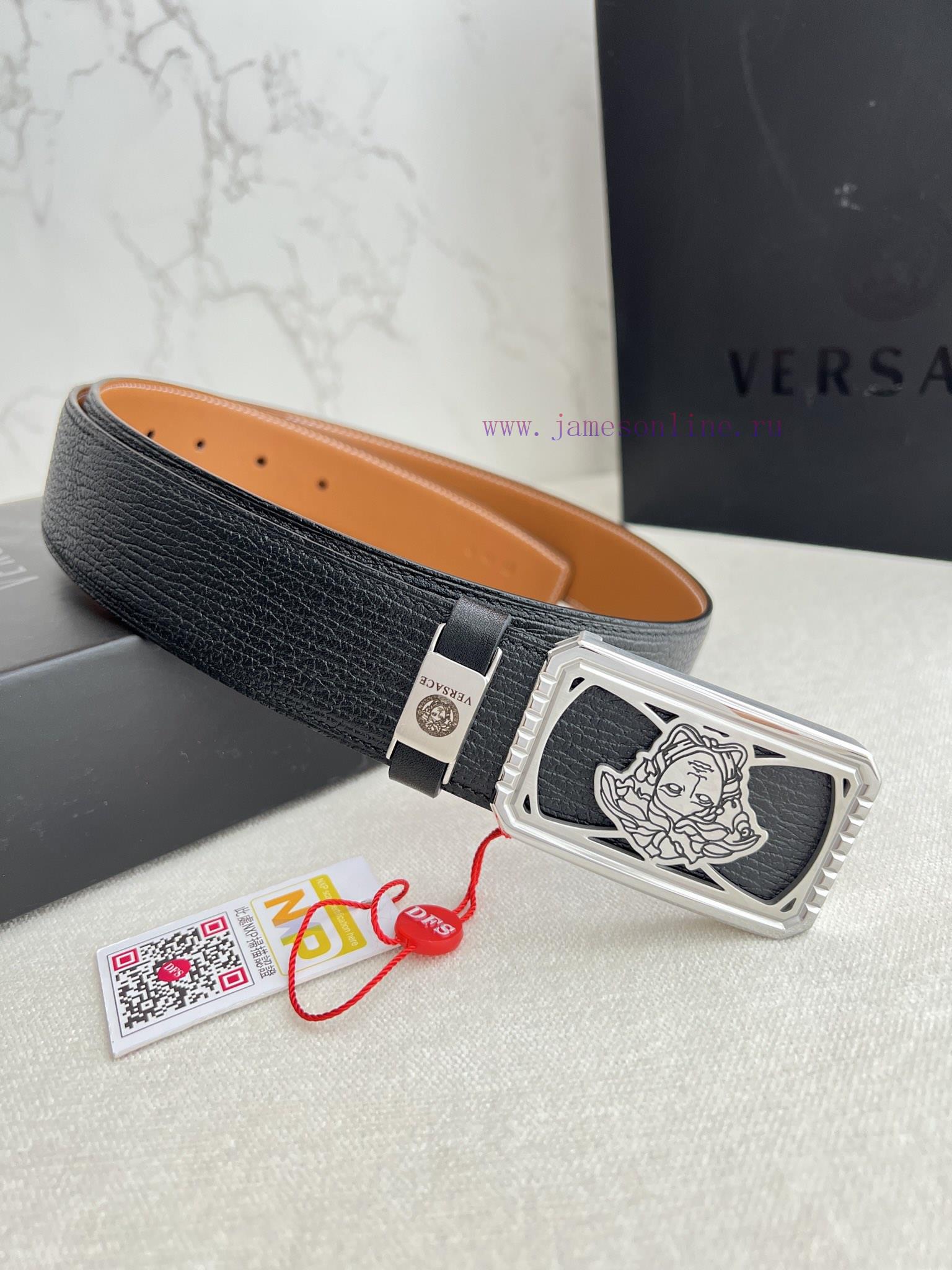 Versace. Versace Belt and BeltsHanging buckle, classic human head made of pure steel materia gel5iokt - Image 2
