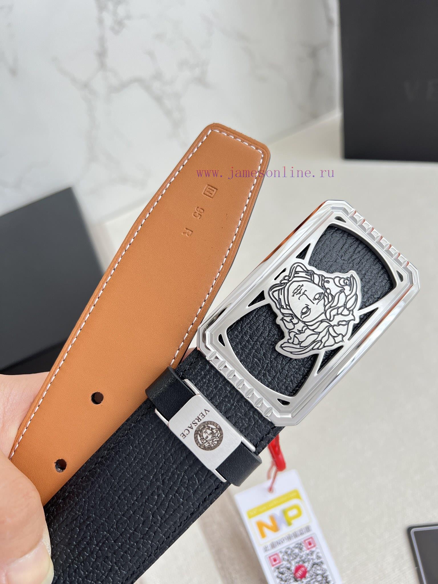 Versace. Versace Belt and BeltsHanging buckle, classic human head made of pure steel materia gel5iokt - Image 7