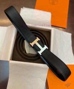 3.8cm, Hermes/Hermes Classic H brushed gold/palladium buckle, imported togo leather lining, iunbbbex