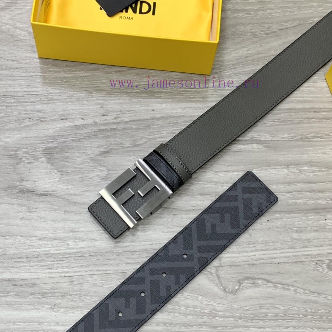 Comes with a complete gift boxFENDI style with width of 4.0CM, double ring front and back wa p3rw56vx - Image 4