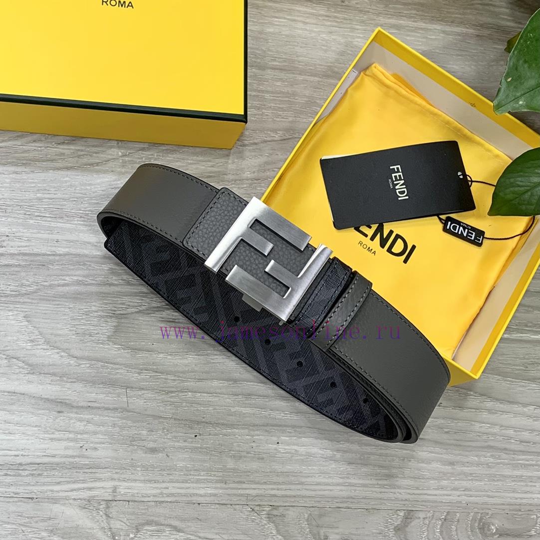 Comes with a complete gift boxFENDI style with width of 4.0CM, double ring front and back wa p3rw56vx - Image 5