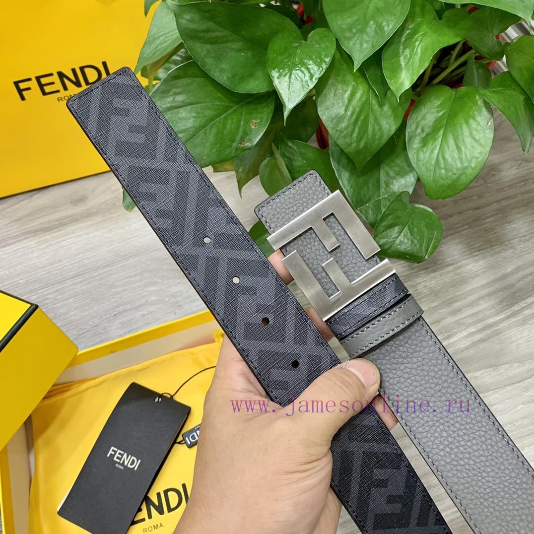 Comes with a complete gift boxFENDI style with width of 4.0CM, double ring front and back wa p3rw56vx - Image 9