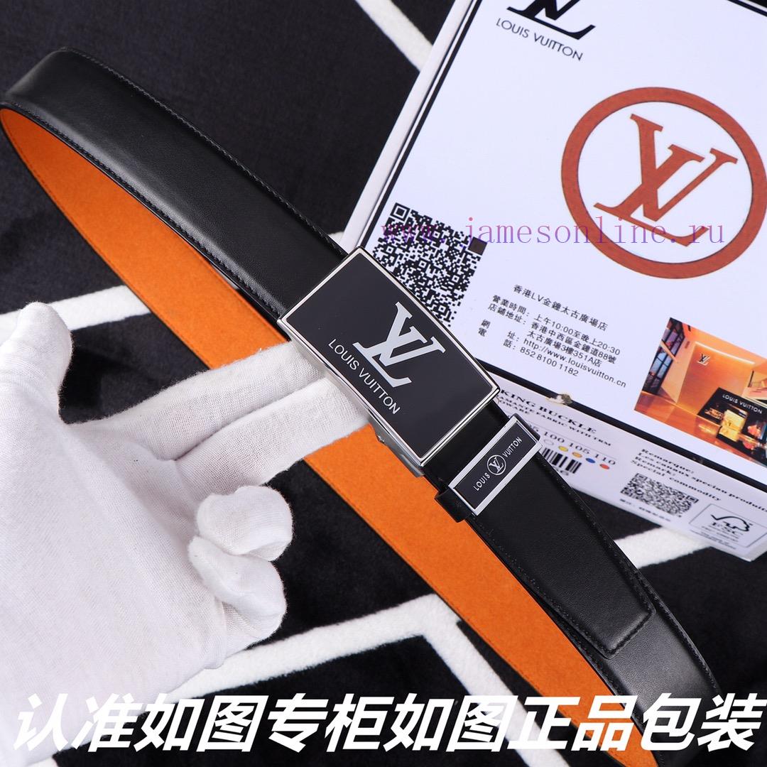 Lv... Louis Vuitton automatic buckleIdentify and receive a punch as a giftMaterial: 100% top u3tstgrp - Image 4