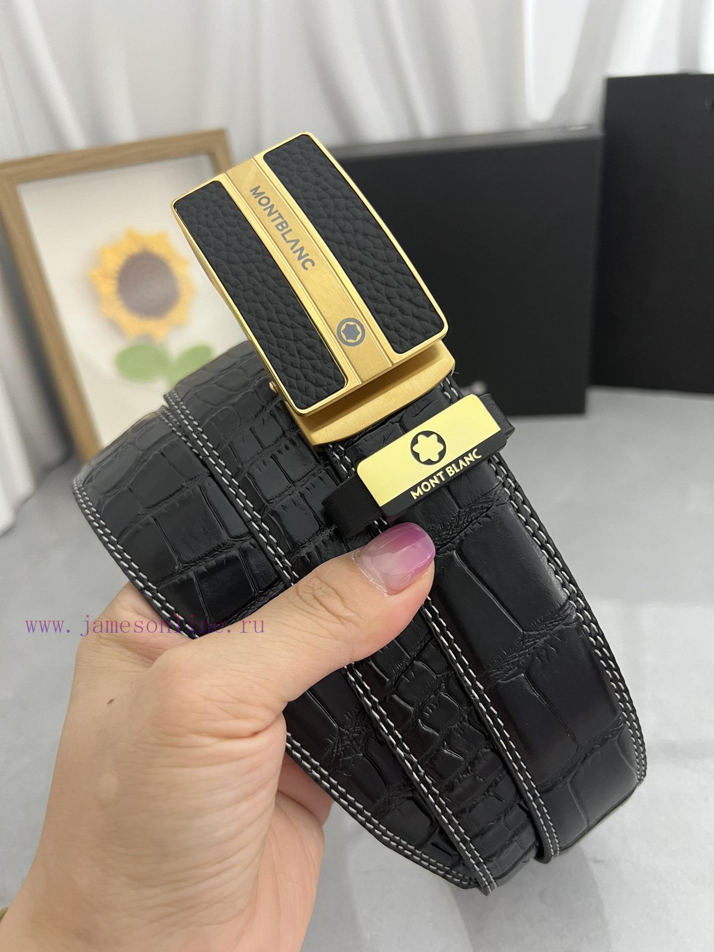 Montblanc Automatic BeltMaterial: Leather Belt with 100% Head Layer. The leather belt is gua nuk5qtrf - Image 2