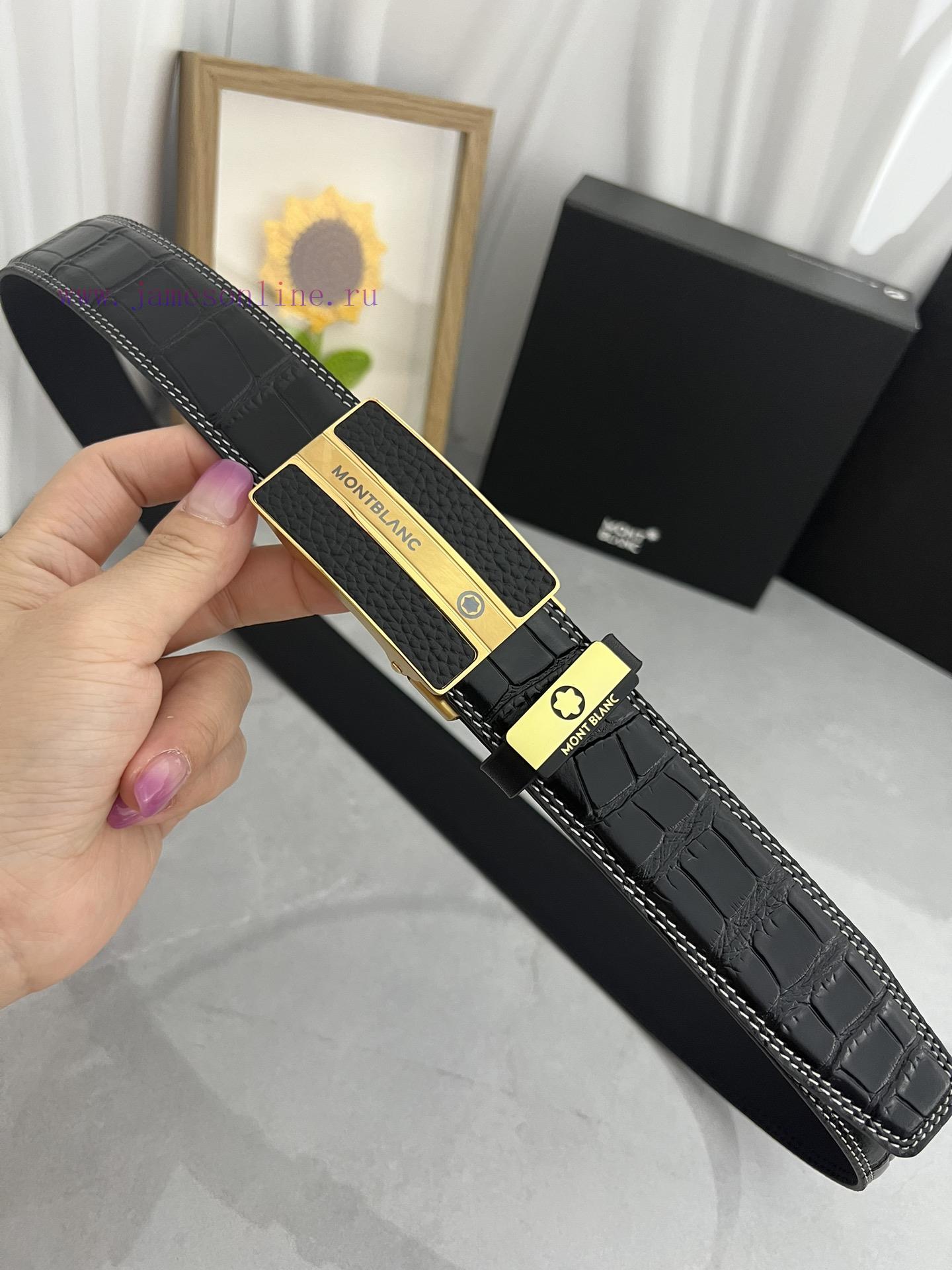 Montblanc Automatic BeltMaterial: Leather Belt with 100% Head Layer. The leather belt is gua nuk5qtrf - Image 4