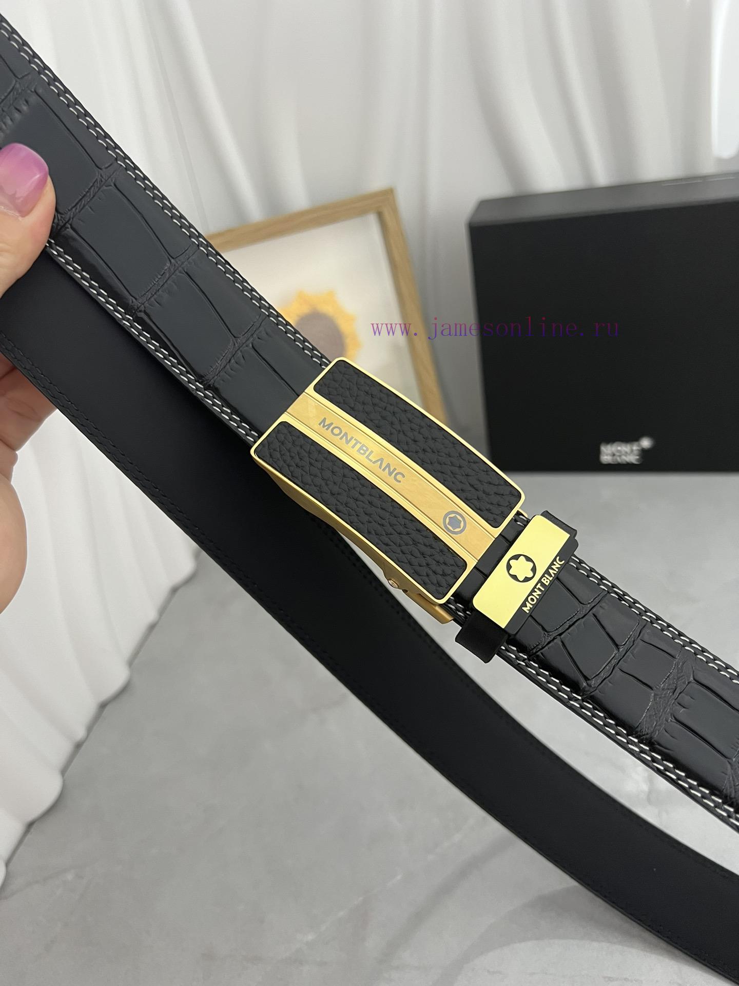 Montblanc Automatic BeltMaterial: Leather Belt with 100% Head Layer. The leather belt is gua nuk5qtrf - Image 5