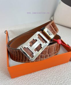 Hermes Hermes waist beltHanging buckle, classic pure steel material buckle head, double-side x9evrvks