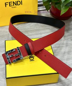 FENDL 40MM wide double-sided original calf leather with a single ruthenium palladium plated 1h5a2evt