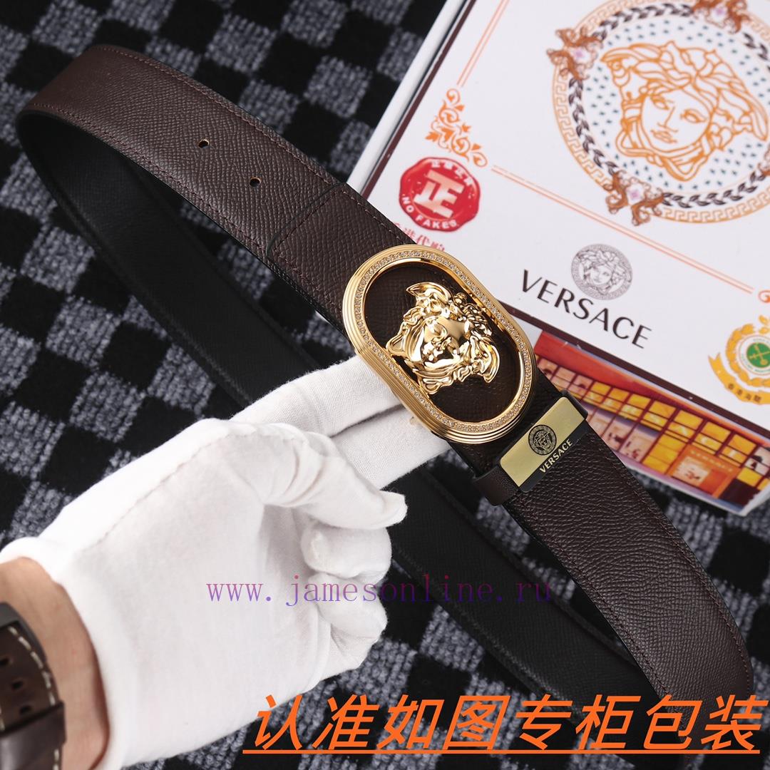 Men's belt VersaceMen's leather belt is made of 100% head layer cowhide, ensuring that the 2 i8h6iua1 - Image 7