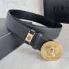 Versace. Versace Belt and BeltsHanging buckle, classic human head made of pure steel materia q1jxp5bd
