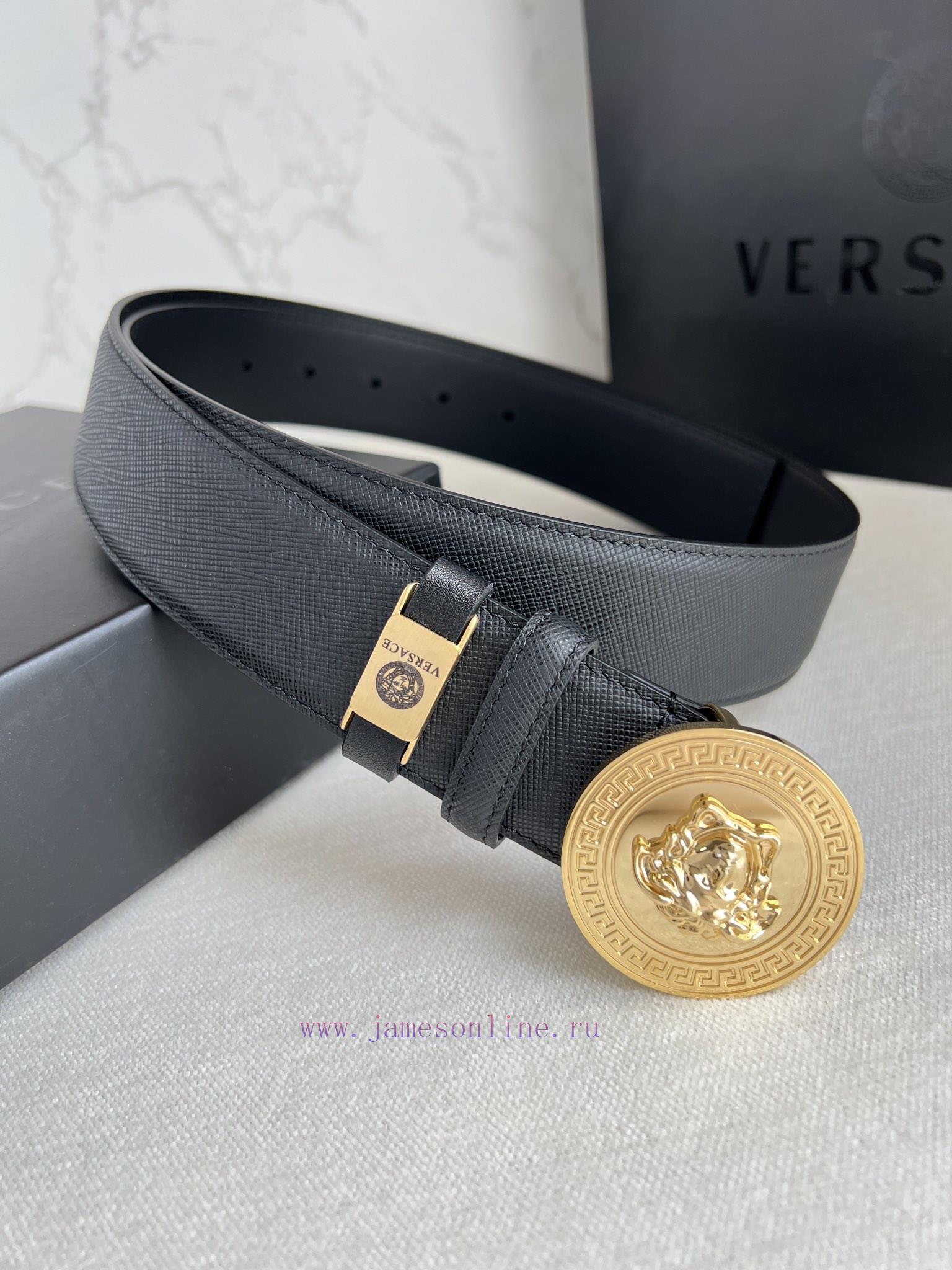 Versace. Versace Belt and BeltsHanging buckle, classic human head made of pure steel materia q1jxp5bd - Image 2