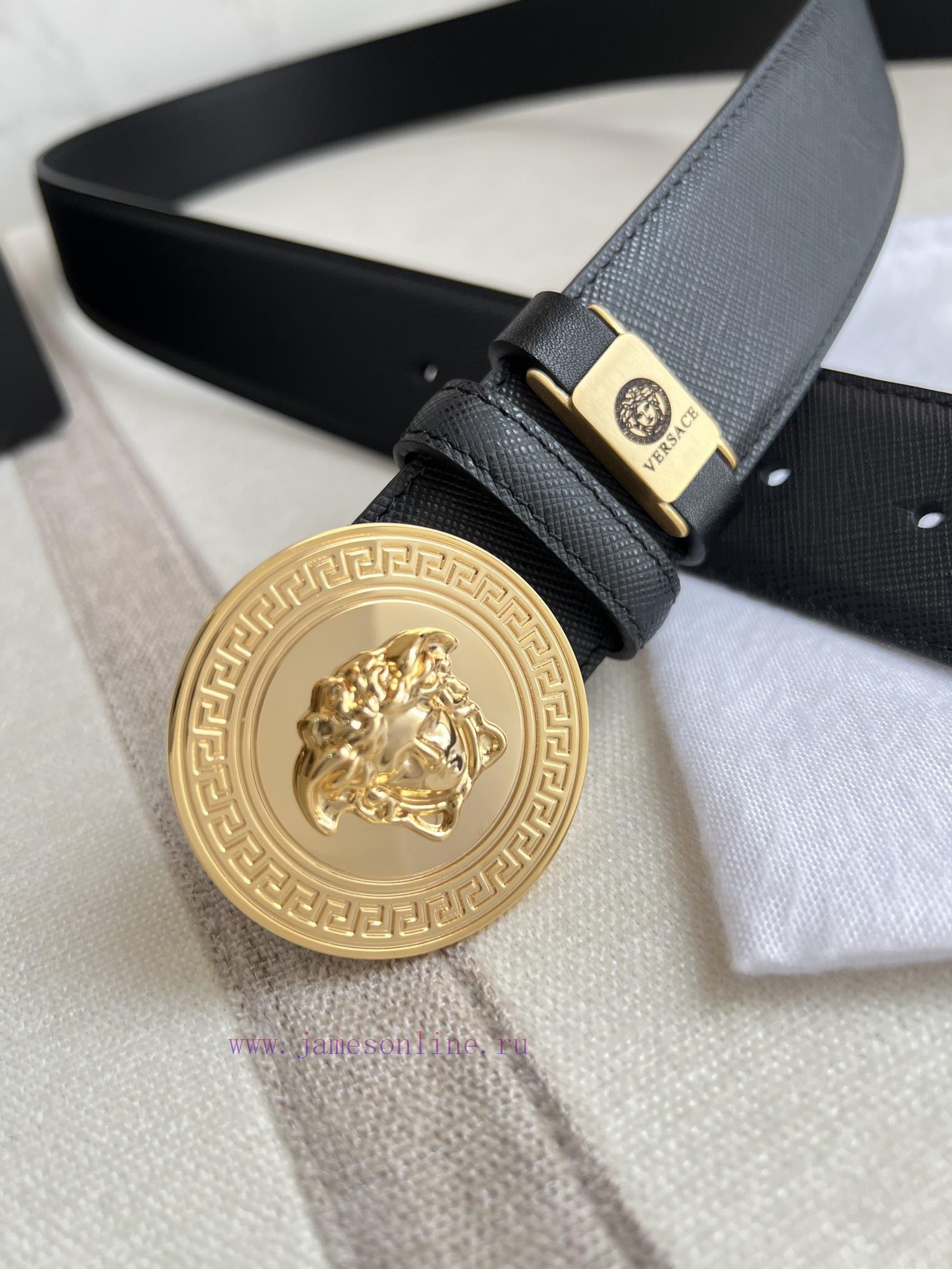Versace. Versace Belt and BeltsHanging buckle, classic human head made of pure steel materia q1jxp5bd - Image 6