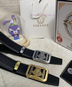 Versace. VersaceMaterial: Leather Belt with 100% Head Layer. The leather belt is guaranteed zro49grx