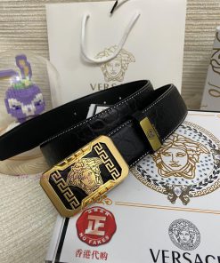 Versace. VersaceMaterial: Leather Belt with 100% Head Layer. The leather belt is guaranteed is0zg1ij