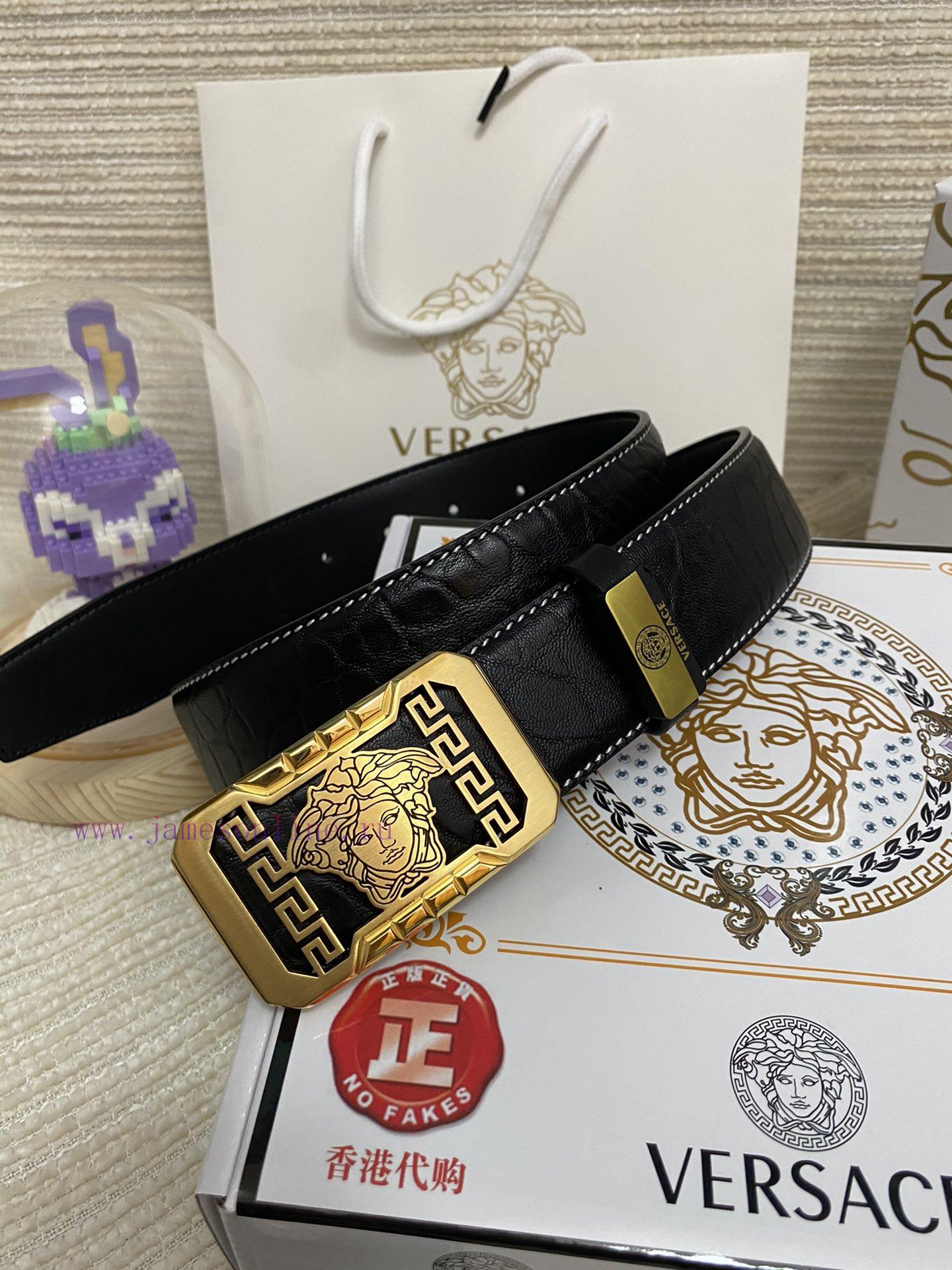 Versace. VersaceMaterial: Leather Belt with 100% Head Layer. The leather belt is guaranteed is0zg1ij