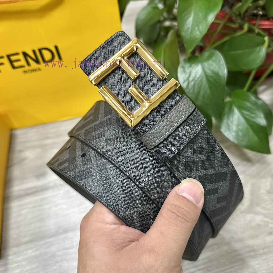 FENDI FendiFull set of the same width 4.0CM double ring front and back waist belt FF nail bu wxkvmsli - Image 2