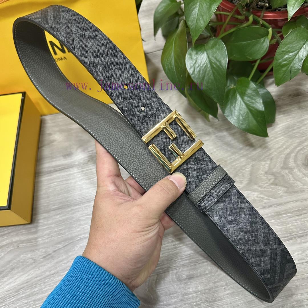 FENDI FendiFull set of the same width 4.0CM double ring front and back waist belt FF nail bu wxkvmsli - Image 4