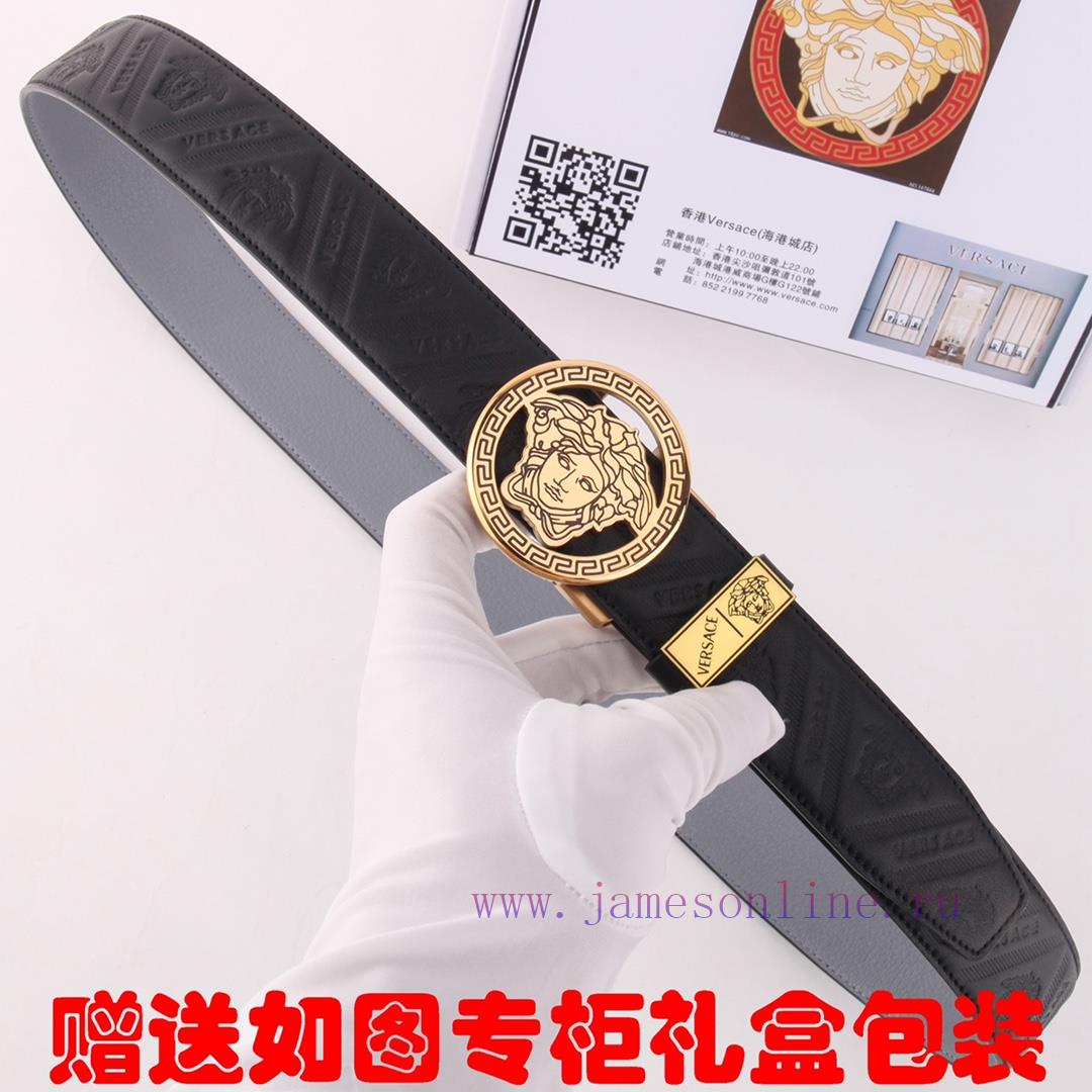 Belt Versace VERSACE ️ Automatic deductionBelt made of 100% imported original cowhide, autom bngs0cm1 - Image 4
